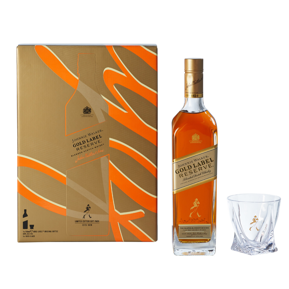 [Made in Scotland] Hộp quà Rượu Johnnie Walker Gold Label Reserve Blended Scotch Whisky 40% 750ml