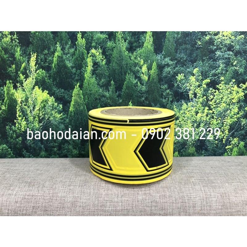 Cuộn dây rào cảnh báo khu vực cấm vào màu vàng đen - 8cm x 100m
