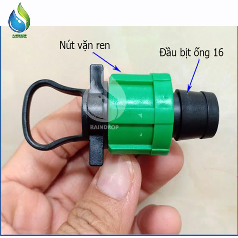 100 BỊT CUỐI ỐNG NHỎ GIỌT 16 ĐAI REN VẶN