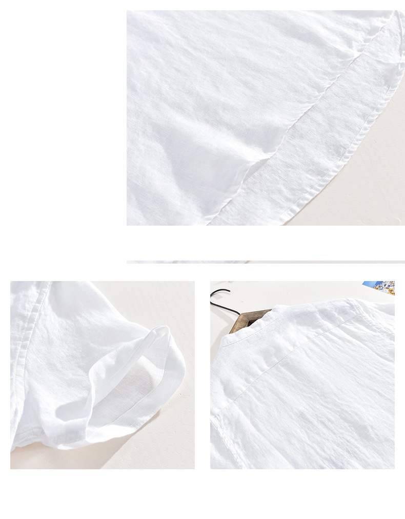 Áo cổ tầu nam Linen trẻ trung, chất vải linen mềm mát, thời trang trẻ, phong cách Hàn