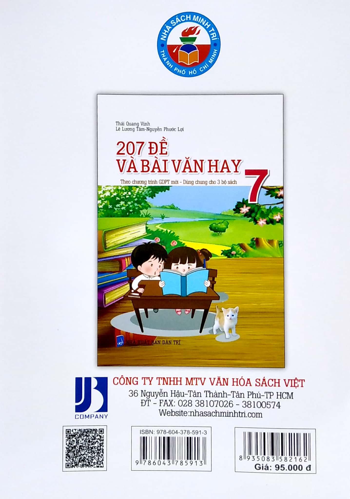 207 Để Và Bài Văn Hay 7 (Theo Chương Trình GDPT Mới - Dùng Chung Cho 3 Bộ Sách)