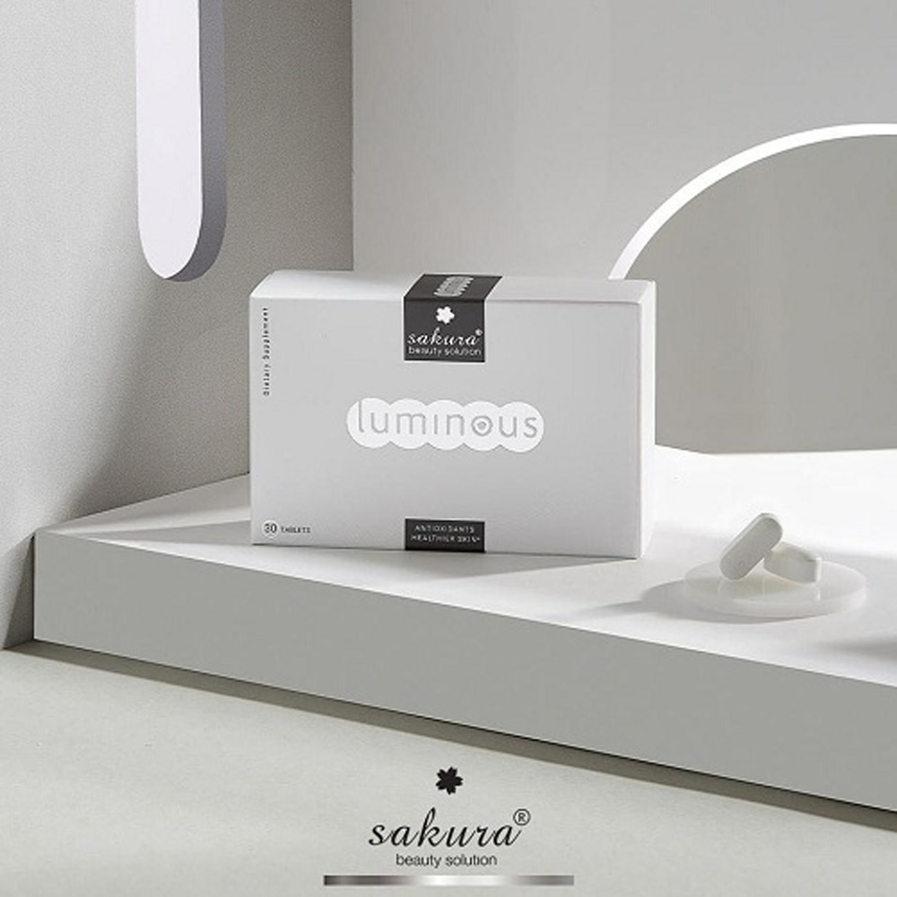 Viên uống trắng da cà chua trắng Sakura Luminous 30 viên