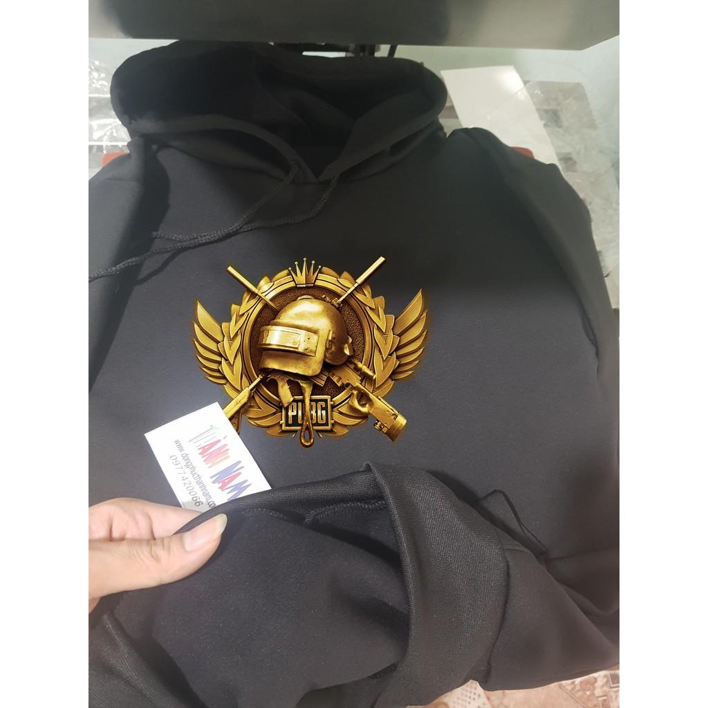 áo PUBG 3D, áo hoodie PUBG rank thống lĩnh