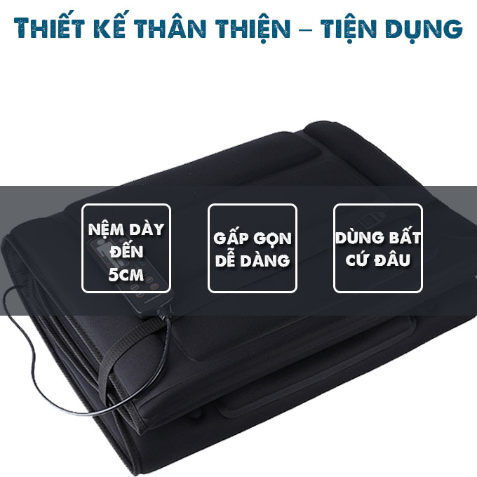 Nệm massage toàn thân OKACHI JP-M599 (thế hệ mới)