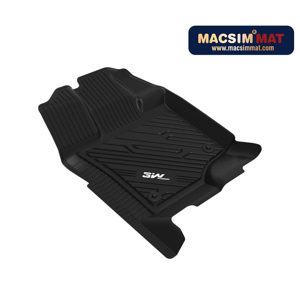 Thảm lót sàn xe ô tô Ford F150 2012-đến nay Nhãn hiệu Macsim 3W chất liệu nhựa TPE đúc khuôn cao cấp - màu đen