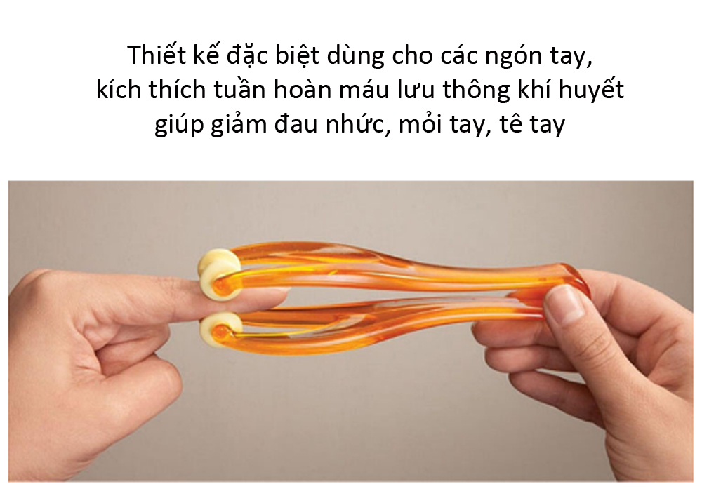 Dụng cụ lăn massage ngón tay CTFAST: kích thước nhỏ gọn, tác dụng lưu thông khí huyết, giảm đau nhức ngón tay