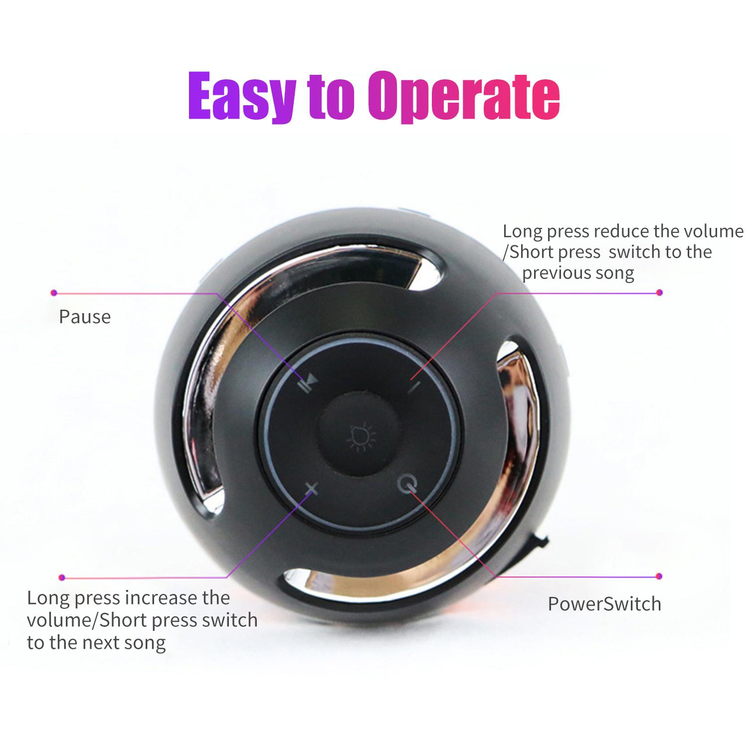 Loa Bluetooth có đèn thích hợp để nấu ăn trong bếp, tập thể dục, đi cắm trại,