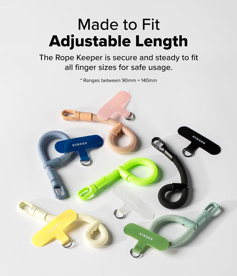 Dây đeo điện thoại RINGKE Holder Link Flow Finger Ring Strap - Hàng Chính Hãng