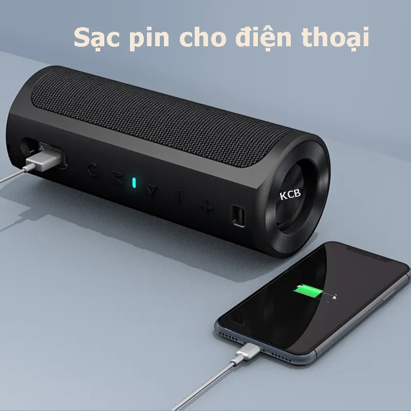 Loa bluetooth 5.3 PKCB 20W Super Bass TWS lên 40w TF Card/ Line in 3.5mm / AUX Stereo Surround, Loa Không Dây Nghe Nhạc Pin 3000Mah - Hàng Chính Hãng