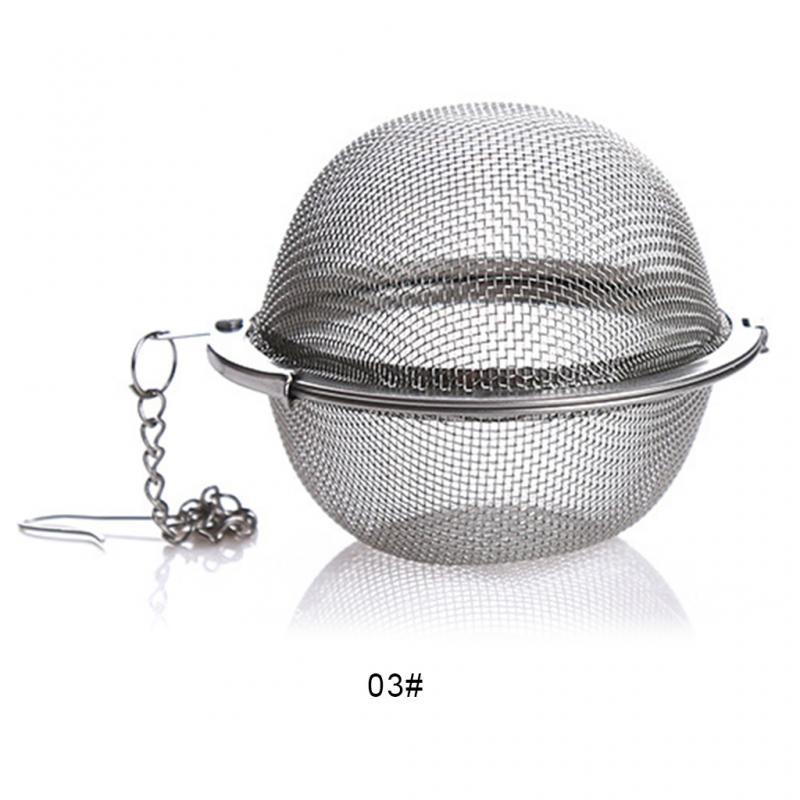 Tea Ball Strainer Stainless Steel Tea Infuser Sphere Locking Spice Mesh Infuser Tea Filter Strainers Seasoning Ball Kitchen Tool