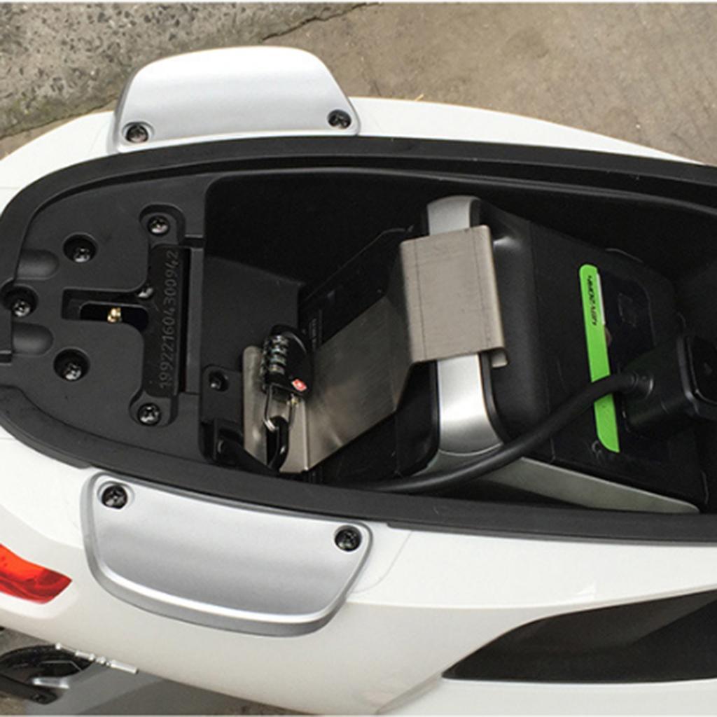 Stainless Steel Hardware Scooter Battery Anti Theft Security Locking Plate