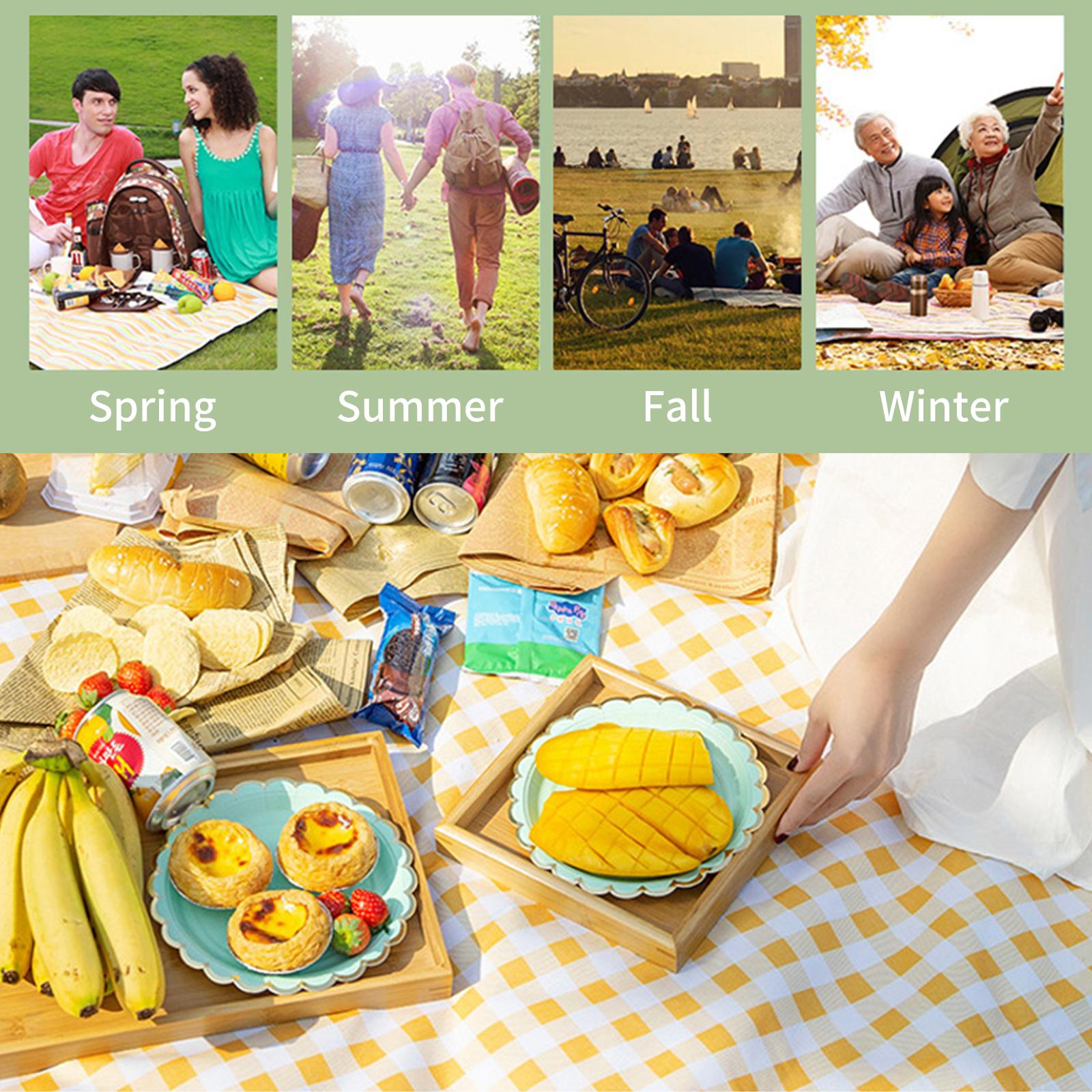 Chăn đi dã ngoại ngoài trời không thấm nước Sandproof Garden Garden có tay cầm dễ dàng xếp gọn