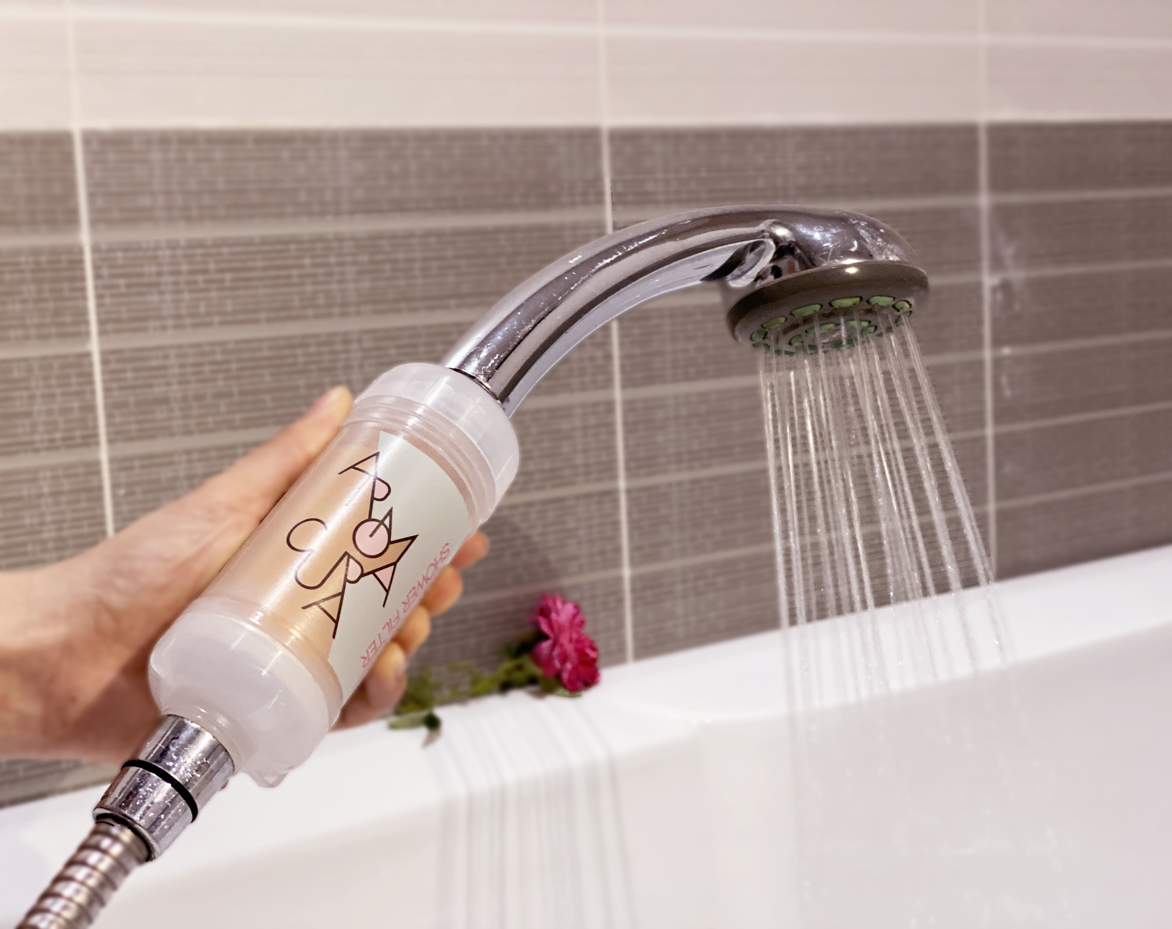 Lõi lọc nước vòi sen Vitamin C Aromacura Shower Filter Korea - Hương Hoa Anh Đào