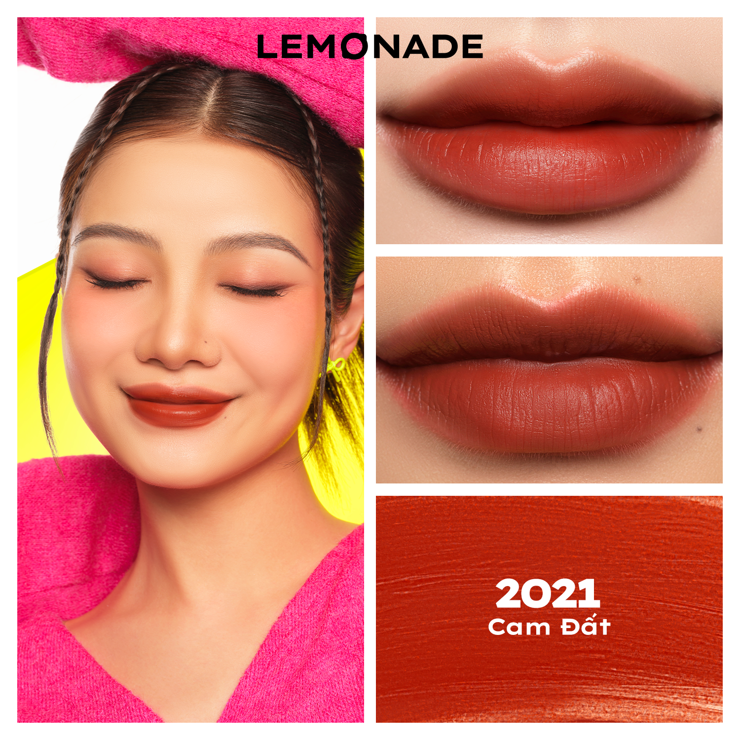 Son kem mịn lì thuần chay Lemonade Perfect Couple 5 Years 3.5g