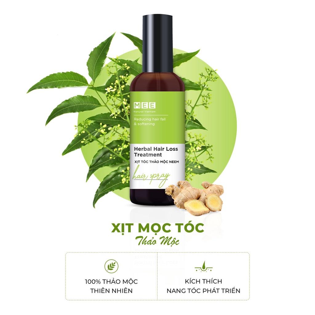 Xịt Mọc Tóc Thảo Mộc Mee Natural - Ngăn Rụng Tóc, Kích Thích Mọc Tóc Herbal Hair Loss Treatment 50ml