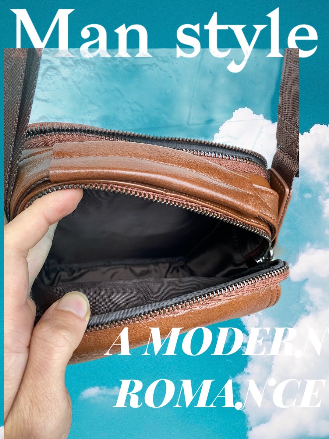 Túi đứng da dành cho nam  219/20 vàng bò