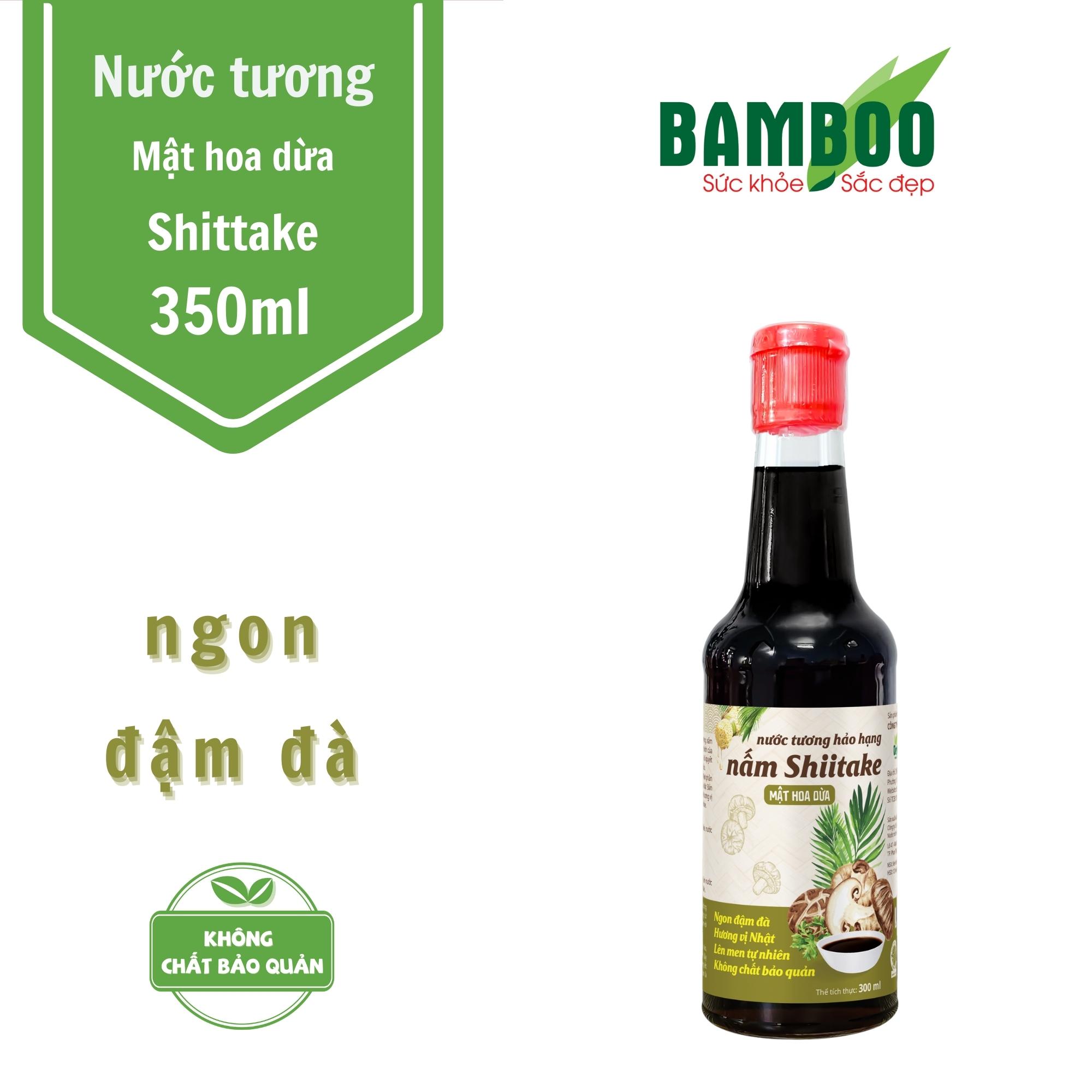 Nước tương nấm Shiitake mật hoa dừa hảo hạn 300ml - Detoko