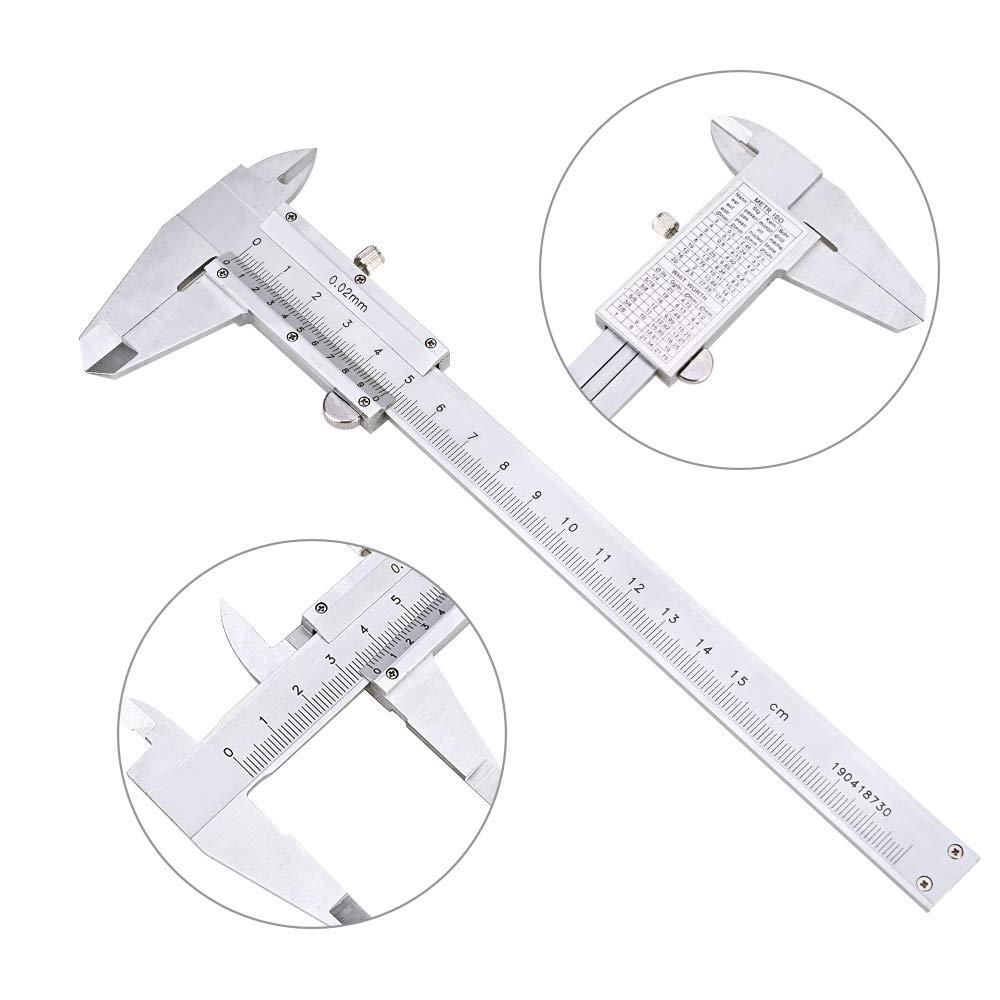 Trượt bằng thép không gỉ - caliper Vernier 150mm 6'''Calipper Micromet