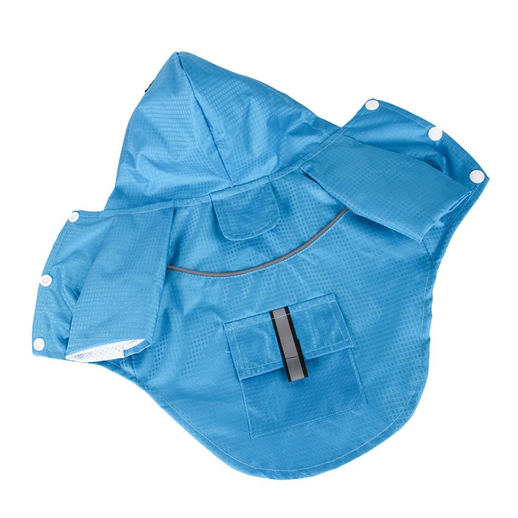 Fashion Pet Dog Waterproof Raincoat Hooded Jacket For Dogs Puppy