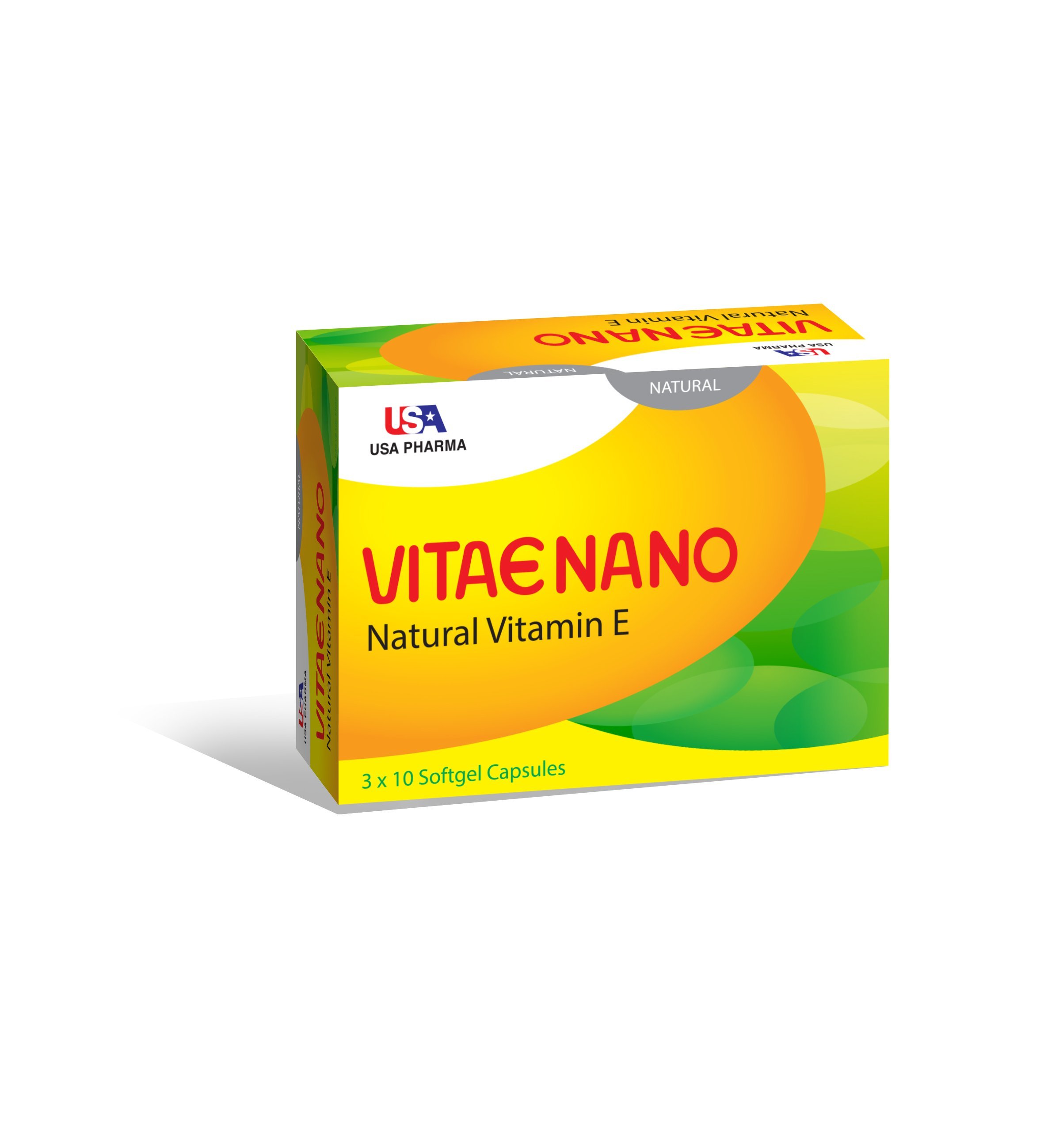 Vitamin E400 Nano - Uống Hoặc Bôi - Đẹp Da Sáng Da Nguyên Liệu Nhập Khẩu Mỹ - Natural Vitamin E Vitae Nano - Hộp 30 Viên