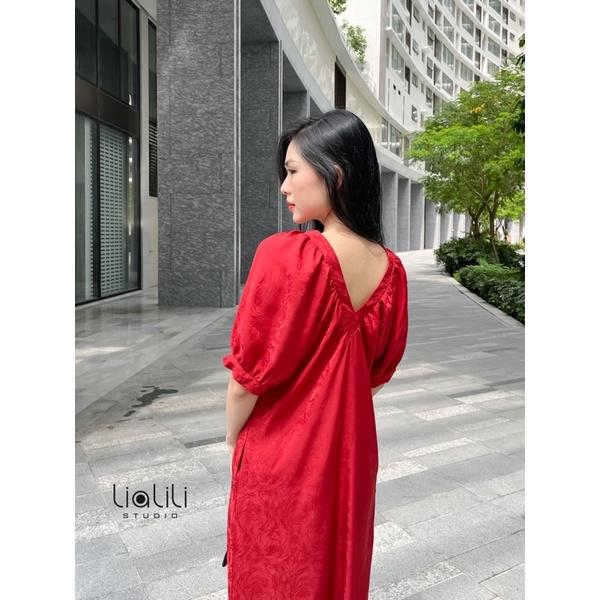 Đầm lụa tơ tầm - Thiết kế từ - Có may theo số đo
