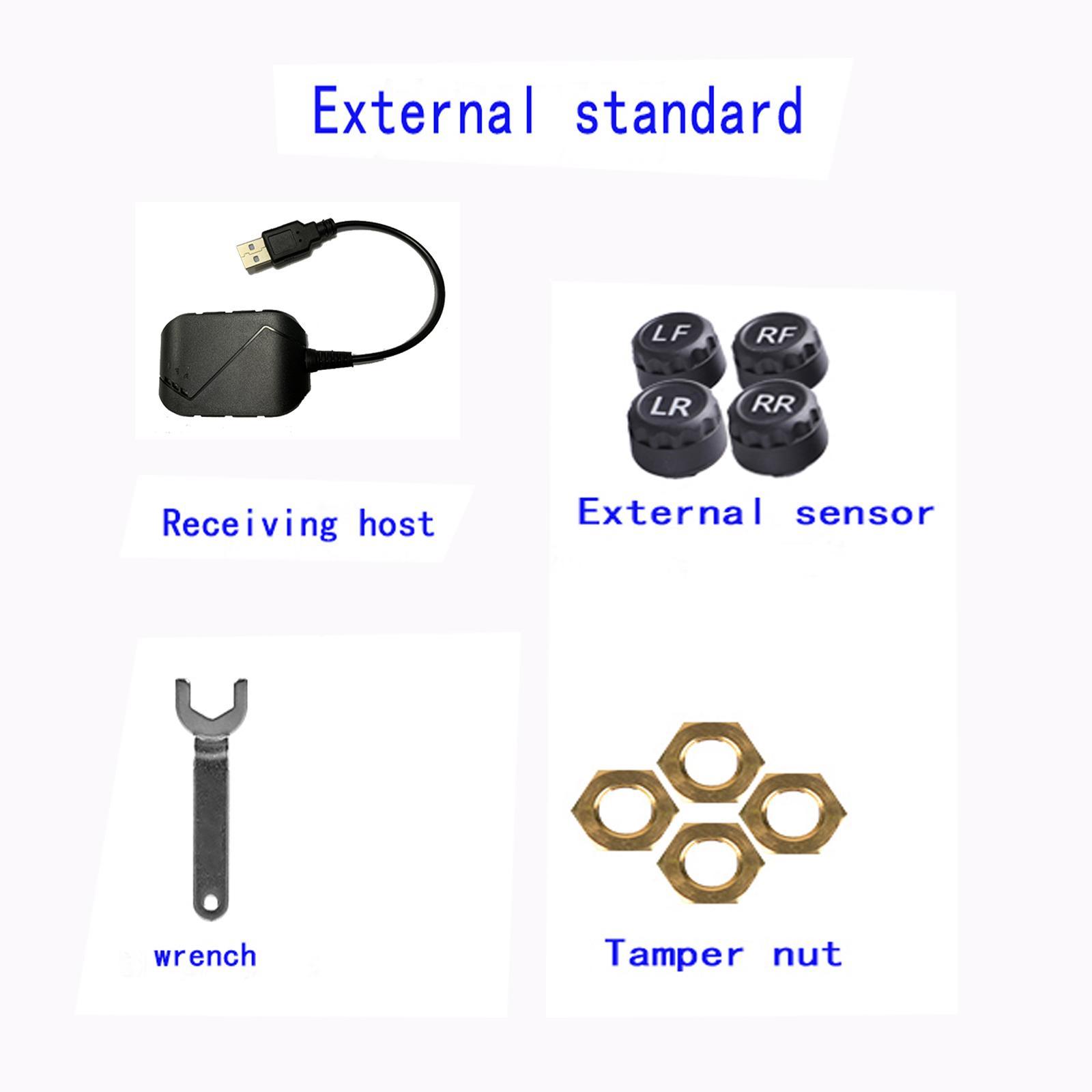 USB  Tire Pressure Monitoring System Universal for Vehicle Car