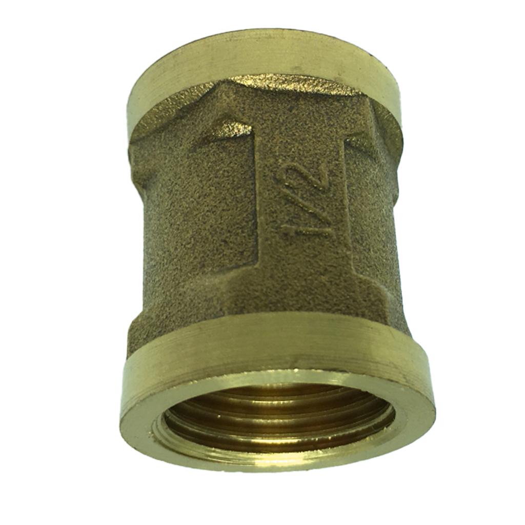 1 G1/2 Nữ x G1/2 Đồng hồ Nữ Ren Kết Nối Adapter Ống