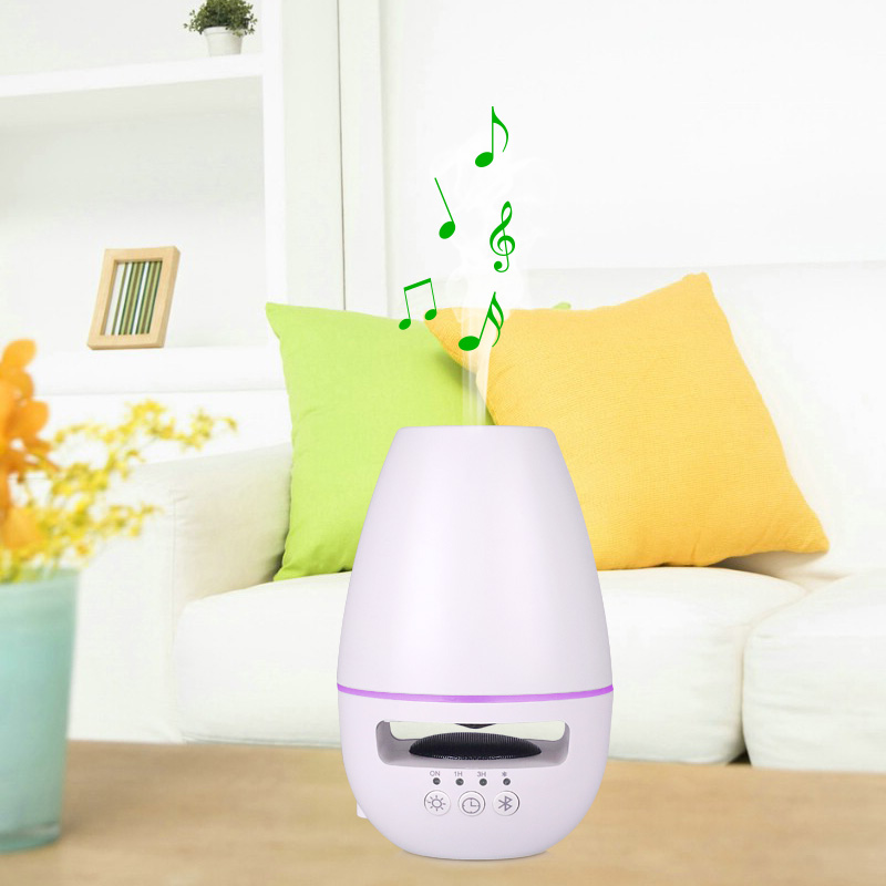 Máy khuếch tán tinh dầu phun sương kiêm loa bluetooth 300ML - Hàng chính hãng