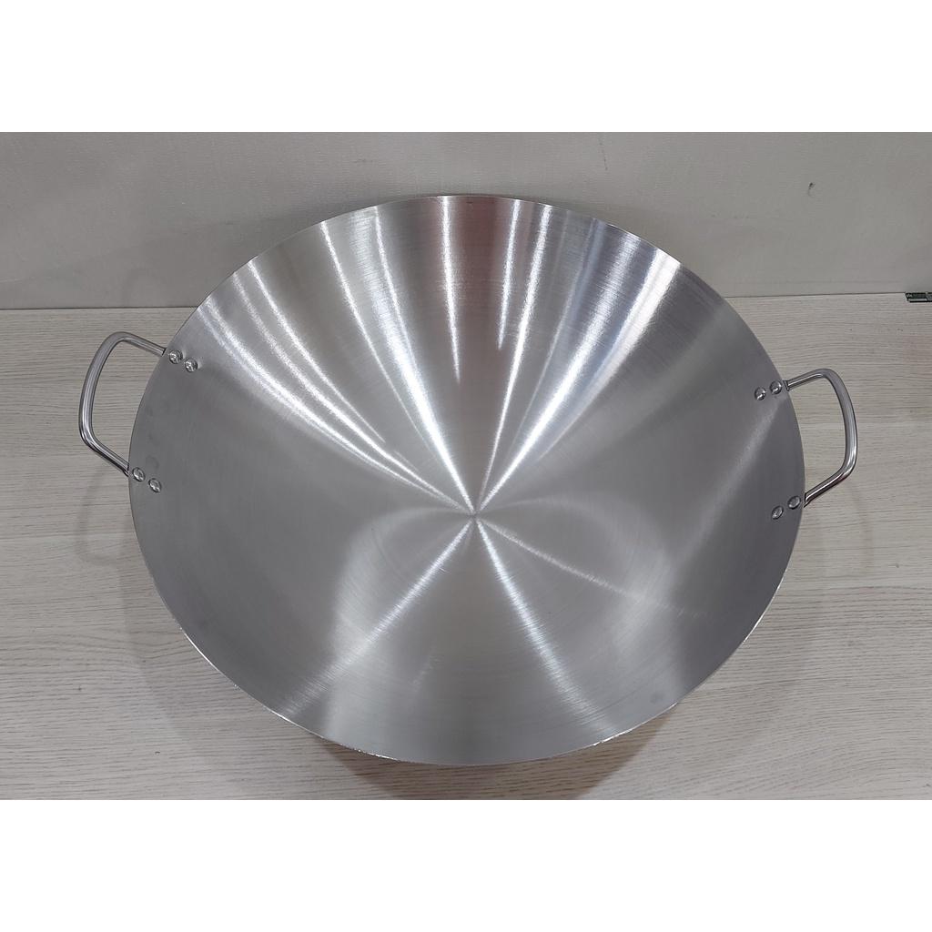 Chảo inox cao cấp 2 quai nhám size 40cm, 45cm chuyên dùng nhà hàng