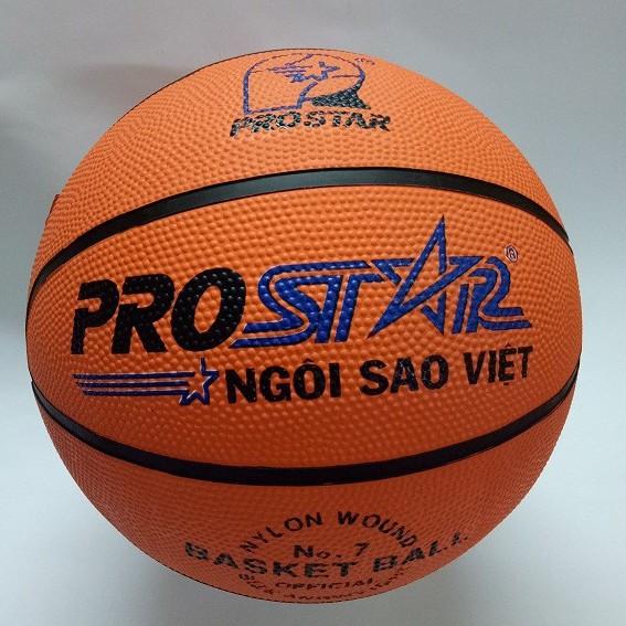 Quả Bóng Rổ ProStar Số 3,5,6,7 Cao Su (Cam) Tặng Kim Bơm Bóng Và Lưới Đựng Bóng