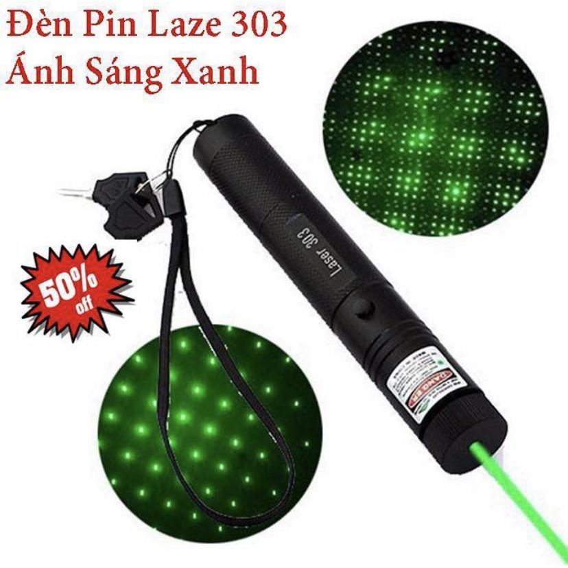 Đèn Laser Siêu Mạnh - Đèn Laze 303 Tia Sáng Xanh.