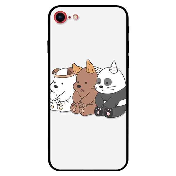 Ốp in cho iPhone 7 / 8 mẫu  3 Chú Gấu D
