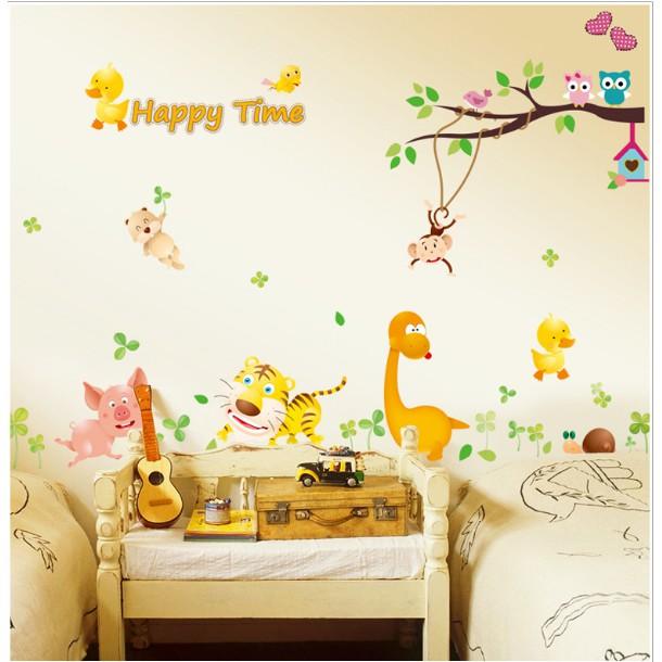 Decal trang trí Vườn Thú Happy Time A.H