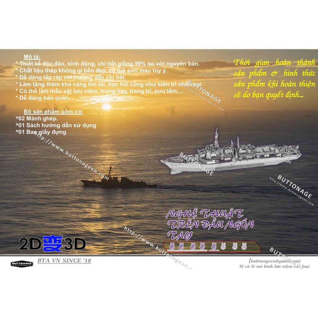Mô Hình Lắp Ráp 3d Tàu khu trục lớp Arleigh Burke - USS Pinckney