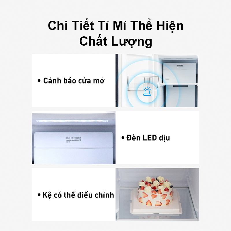 Tủ lạnh Panasonic Kháng Khuẩn Side-by-Side 570L NR-S621BB-VN - Miễn phí vận chuyển - Bảo hành 1 năm - Hàng chính hãng