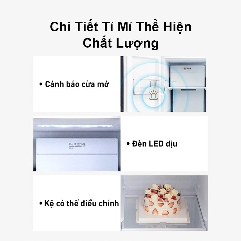 Tủ lạnh Panasonic Kháng Khuẩn Side-by-Side 570L NR-S621BB-VN - Miễn phí vận chuyển - Bảo hành 2 năm - Hàng chính hãng