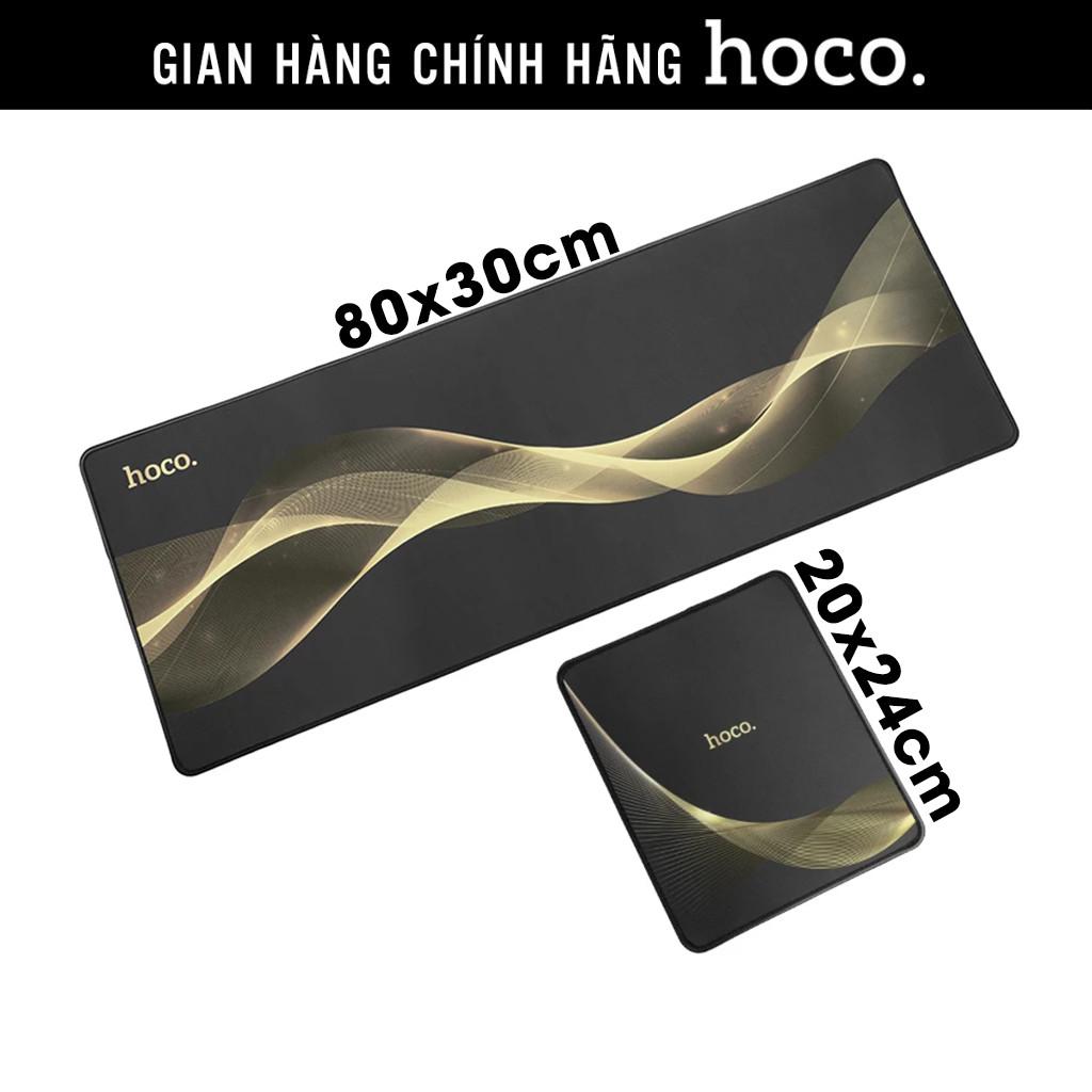 Tấm lót chuột Hoco size 80x30cm, 20x24cm, pad chuột dày 2mm chỉ thêu chắc chắn, hàng chính hãng Hoco Mall Official