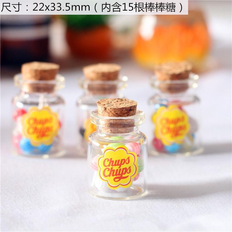 Trang trí Decor nhà cửa- Mô hình lọ kẹo mút mini trang trí nhà cửa, bàn làm việc, mô hình nhà mini
