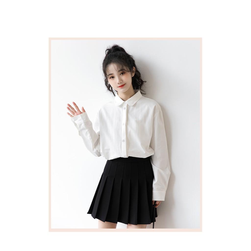 Sơ Mi Thêu Litter Duck Nẹp Giấu Khuy Xinh Xắn, Áo Công Sơ Quyên Fashion Trẻ Trung SMT002