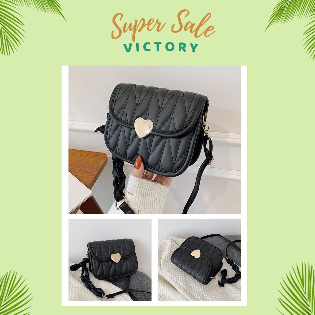 Túi Xách Nữ Mini VICTORY Đeo Chéo Đeo Vai Đi Làm Đi Chơi Thời Trang Màu Đen Trắng Be SKU: 392