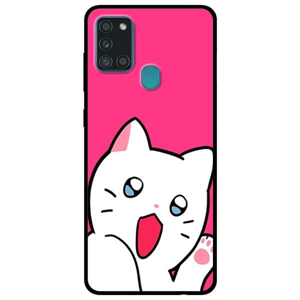 Ốp lưng dành cho Samsung Galaxy A12 / A21s / A31 - Mèo Trắng Dễ Thương