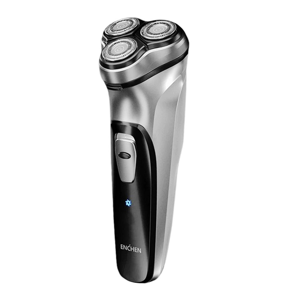 2pcs USB Rechargeable Men 3D Rotary Electric Beard Shaver Beard Trimmer