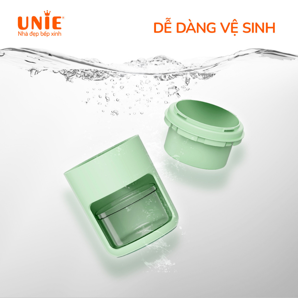 Máy bào đá mini Unie UIC20, Thao tác đơn giản bằng tay, không cần cắm điện, Lưỡi dao sắc bén,chất liệu an toàn - Hàng chính hãng