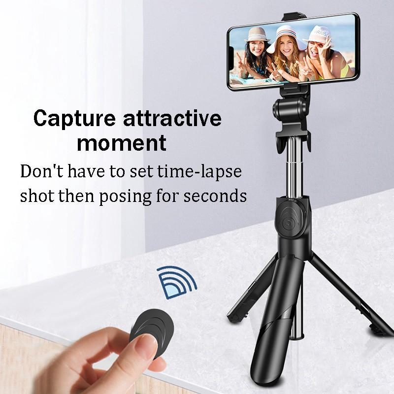 Gậy Chụp Ảnh XT-02 Gậy Tự Sướng Có Bluetooth và Nút Remote 3 Chân Đa Năng, Selfie, Giá Đỡ Điện Thoại, Livestream