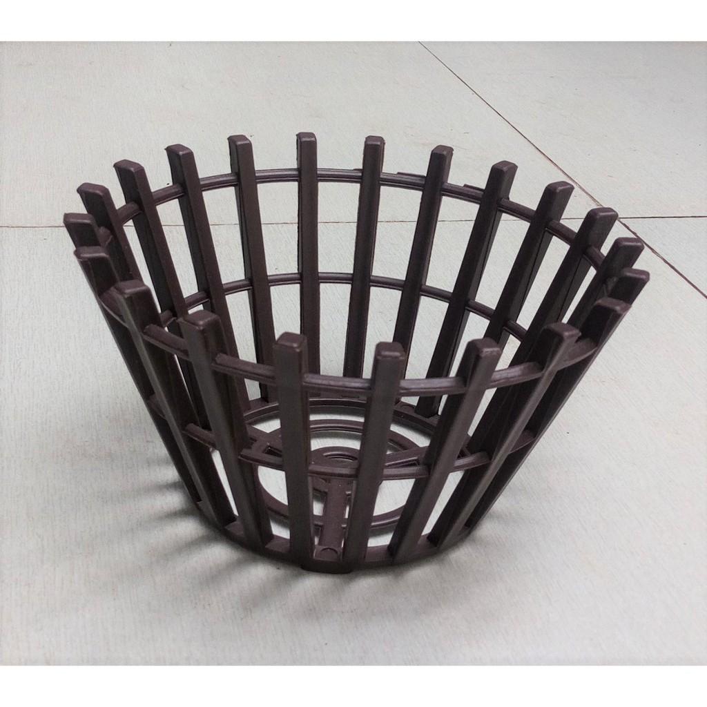 Bộ 8 chậu lan giả gỗ màu nâu – đường kính miệng 20cm-Tại HCM