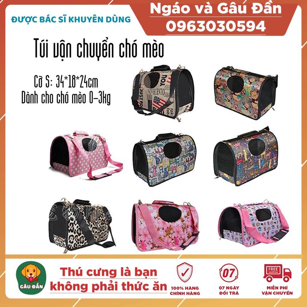 Túi vận chuyển chó mèo cỡ nhỏ dành cho chó mèo từ 0-3kg Ngáo Và Gâu Đần