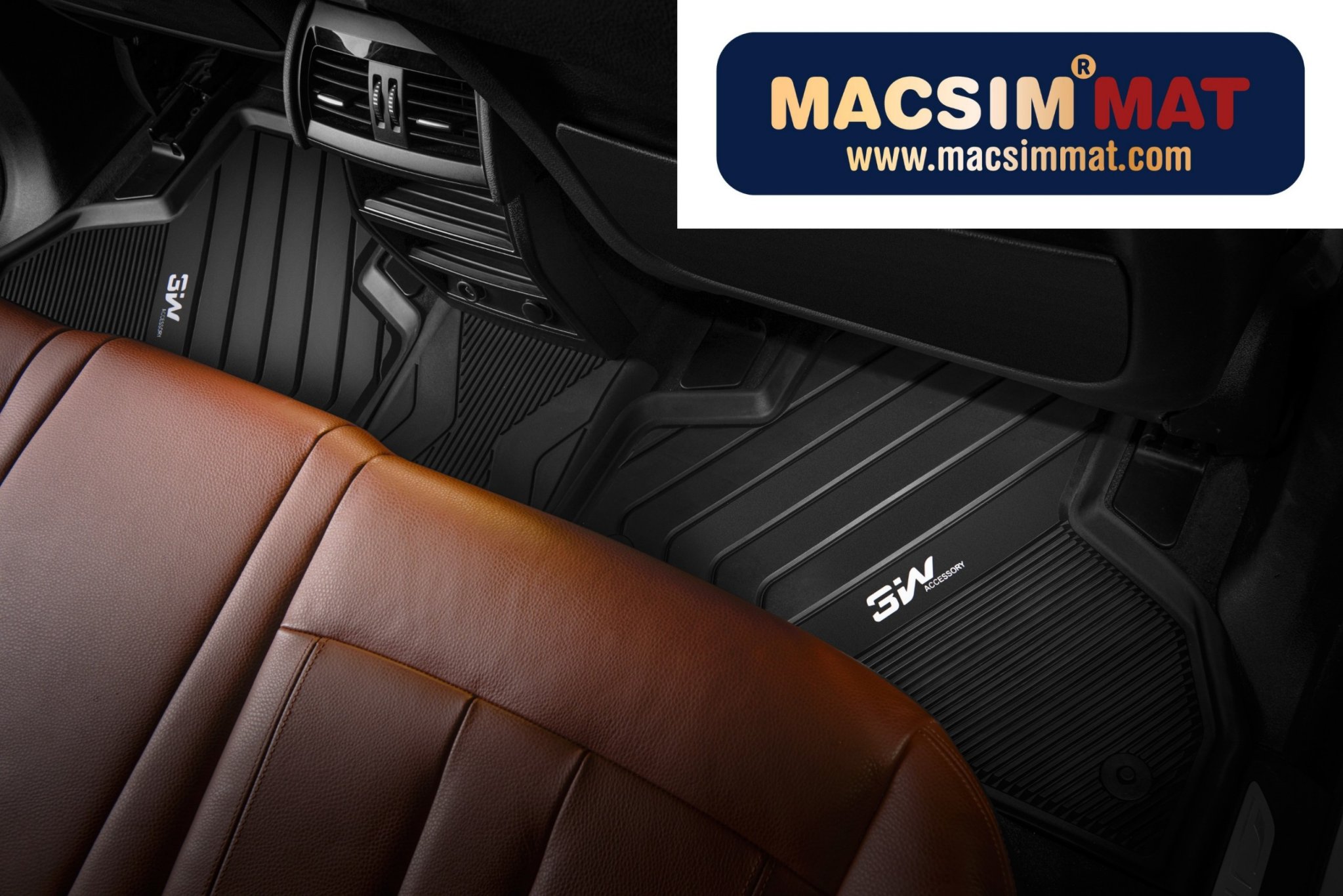 Thảm lót sàn xe ô tô  BMW M3 2012- đến nay nhãn hiệu Macsim 3W - chất liệu nhựa TPE đúc khuôn cao cấp - màu đen