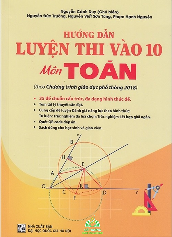 Sách - Hướng dẫn Luyện thi vào 10 môn Toán (Theo chương trình GDPT 2018) QL #huongbook