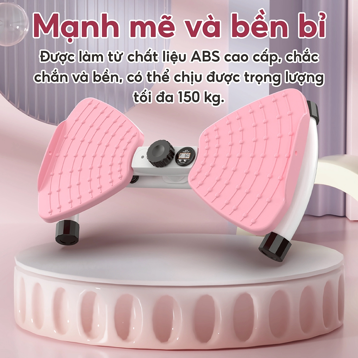 BG Dụng cụ tập thể dục xoay eo bụng đứng 3003R - 3004R cho massage chân giảm cân, bàn xoay eo tập bụng, xoay eo