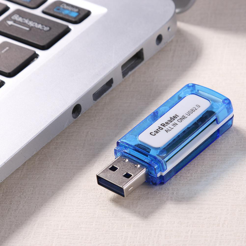 Đầu Đọc Thẻ Nhớ Cổng USB 2.0 All Reader Hỗ Trợ Đọc Thẻ MicroSD, SD, TF, MS Micro M2 Plug And Play